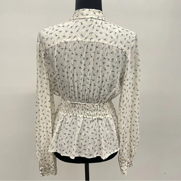 Free People Collette Button down Blouse Top Size Medium - Picture 5 of 8
